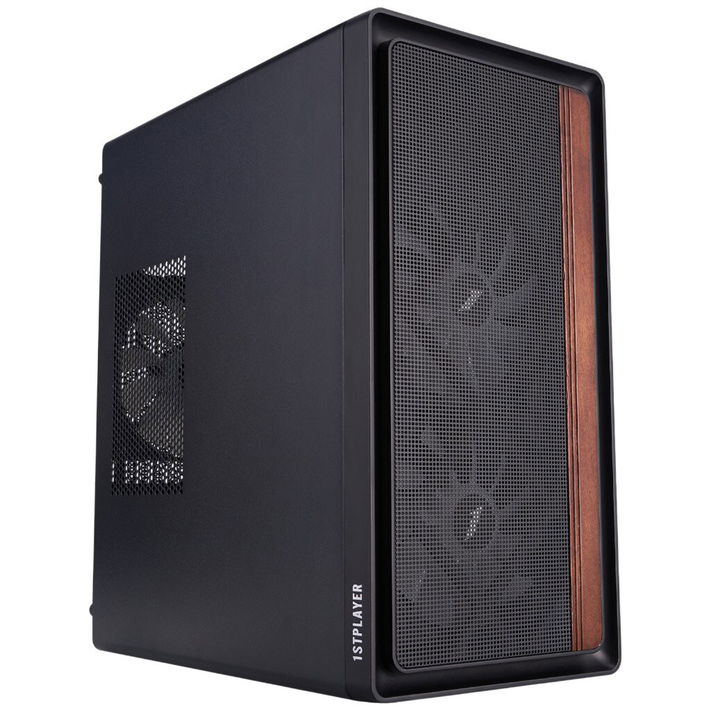 Корпус 1stPlayer WD1-BK-3F1, Чорний - № 3 Корпус 1stPlayer WD1-BK-3F1, Чорний - № 3