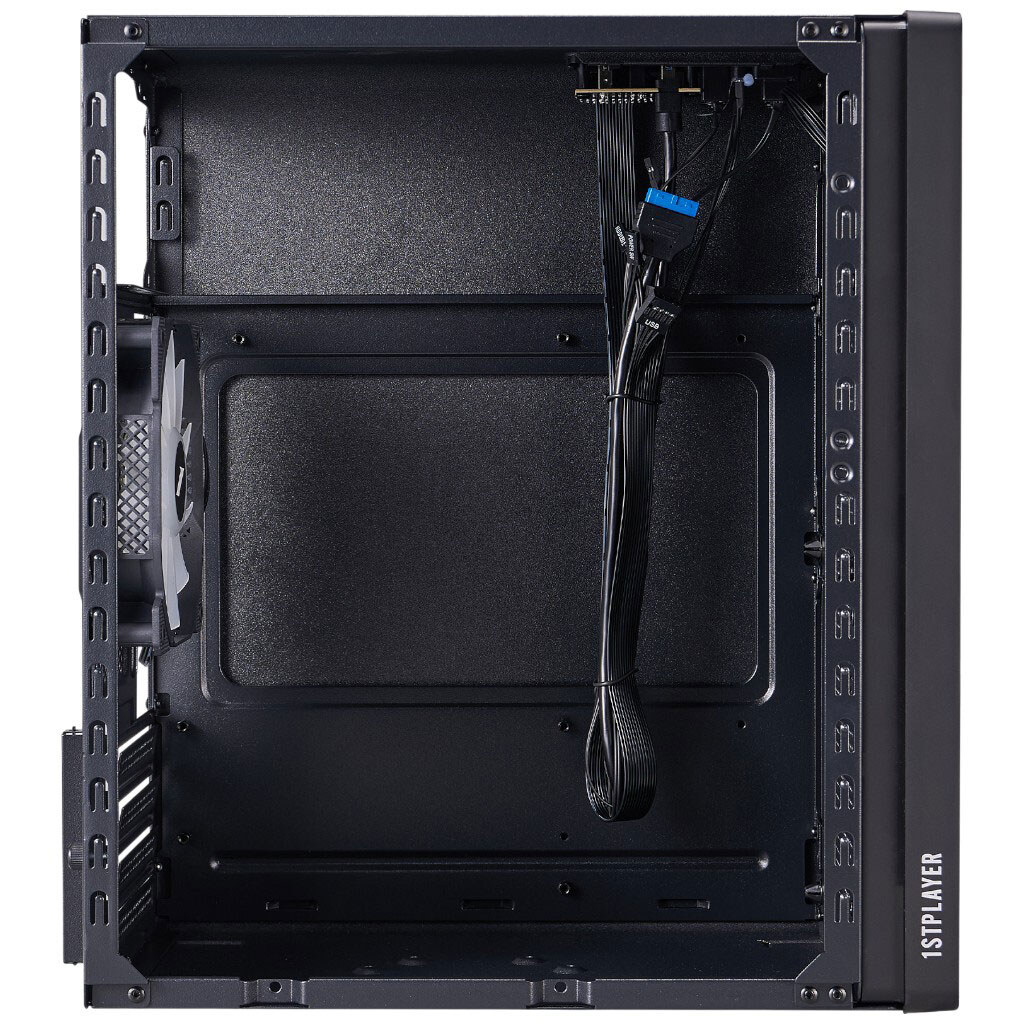 Корпус 1stPlayer WD1-BK-3F1, Чорний - № 8 Корпус 1stPlayer WD1-BK-3F1, Чорний - № 8