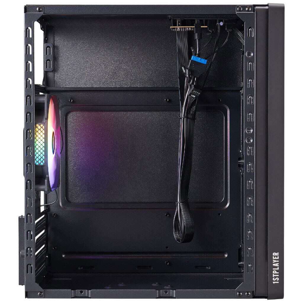 Корпус 1stPlayer WD1-BK-3F1, Чорний - № 9 Корпус 1stPlayer WD1-BK-3F1, Чорний - № 9