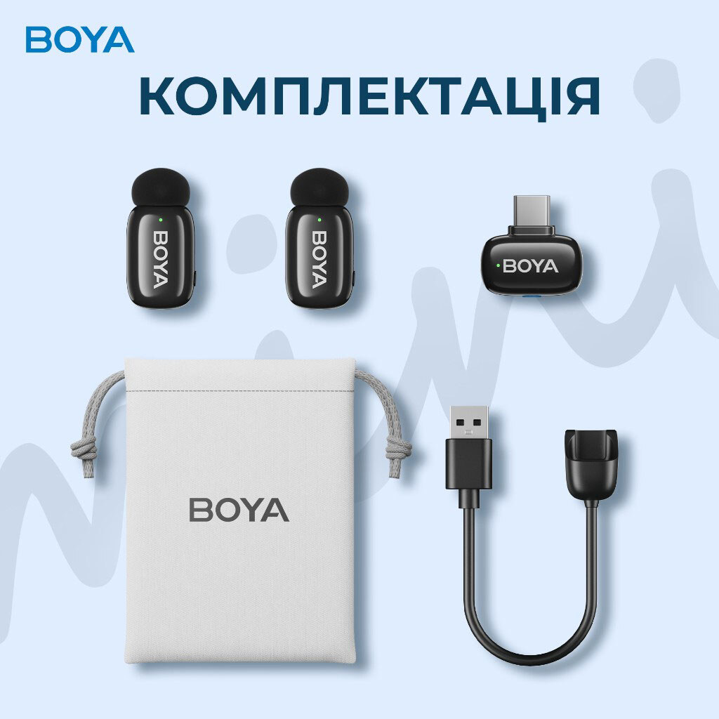 Микрофон BOYA mini-23, Черный - № 15 Микрофон BOYA mini-23, Черный - № 15