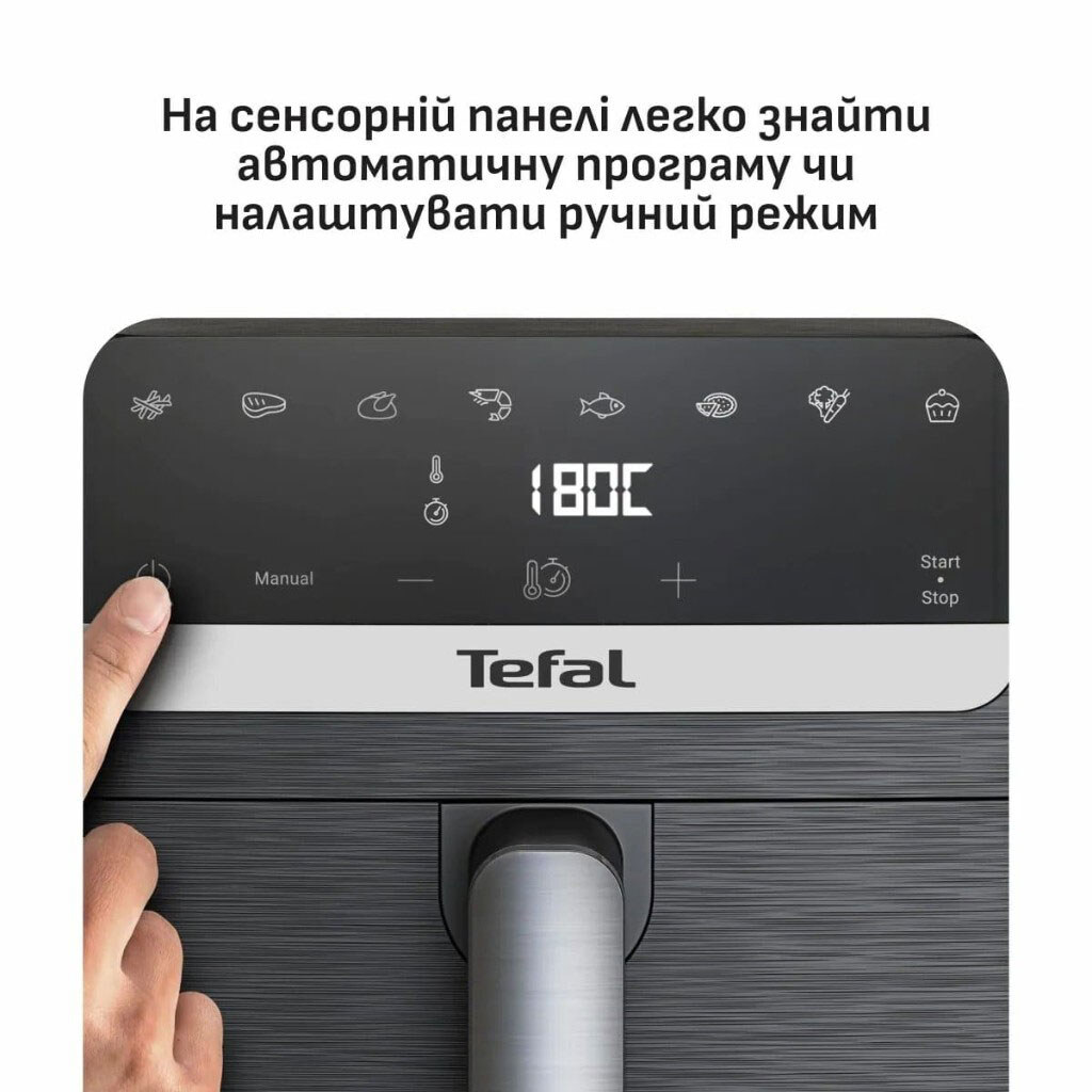 Мультипіч Tefal Easy Fry Mega Compact EY8618E0, Чорний - № 2 Мультипіч Tefal Easy Fry Mega Compact EY8618E0, Чорний - № 2