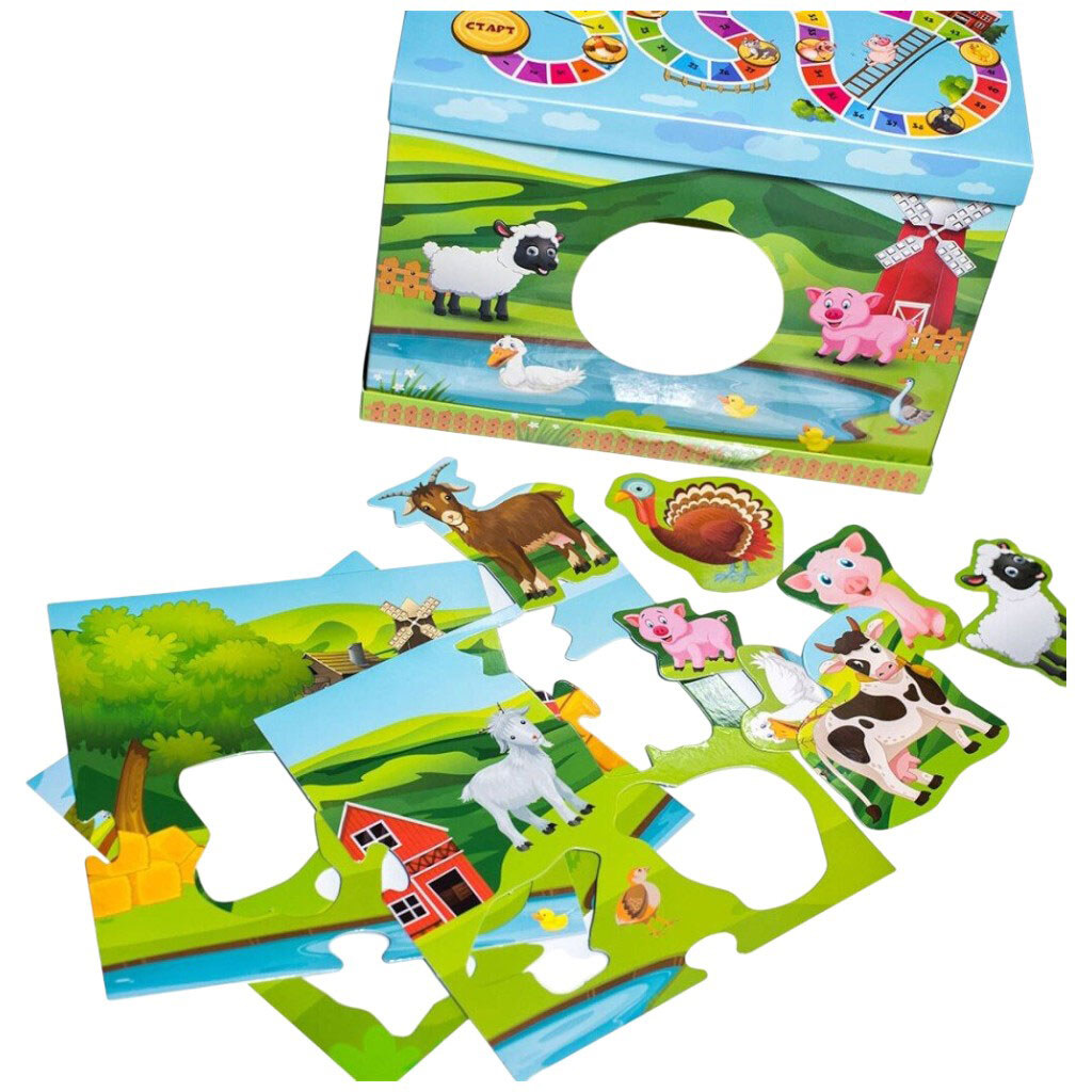 Обучающая игра "Животные на ферме", разработана на основе метода Монтессори, Ранок - № 8 Обучающая игра "Животные на ферме", разработана на основе метода Монтессори, Ранок - № 8