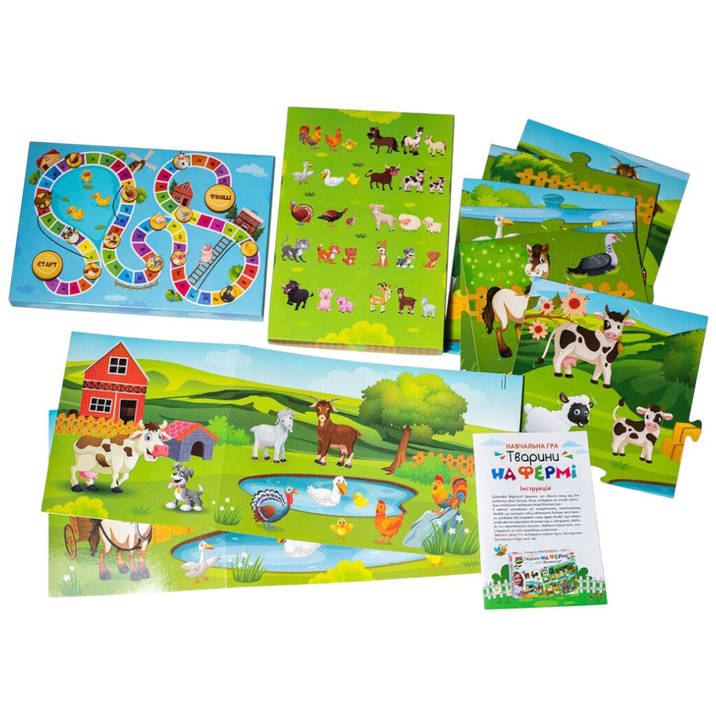Обучающая игра "Животные на ферме", разработана на основе метода Монтессори, Ранок - № 13 Обучающая игра "Животные на ферме", разработана на основе метода Монтессори, Ранок - № 13