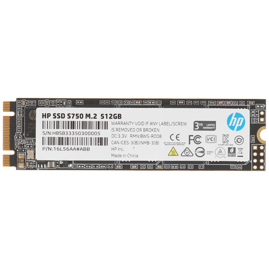 SSD диск HP S750, 512 Гб. - № 1 SSD диск HP S750, 512 Гб. - № 1