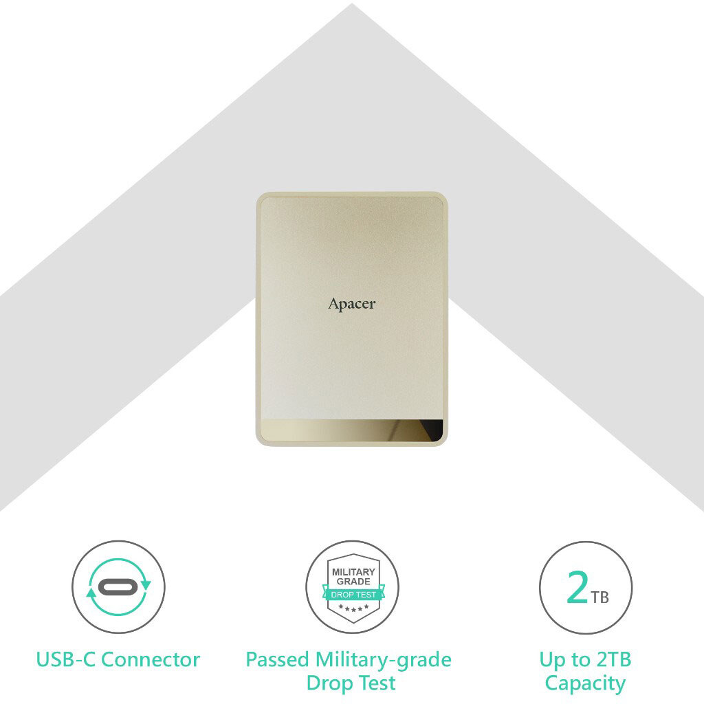Внешний SSD Apacer AS724, 512 Гб., Кремовый - № 2 Внешний SSD Apacer AS724, 512 Гб., Кремовый - № 2