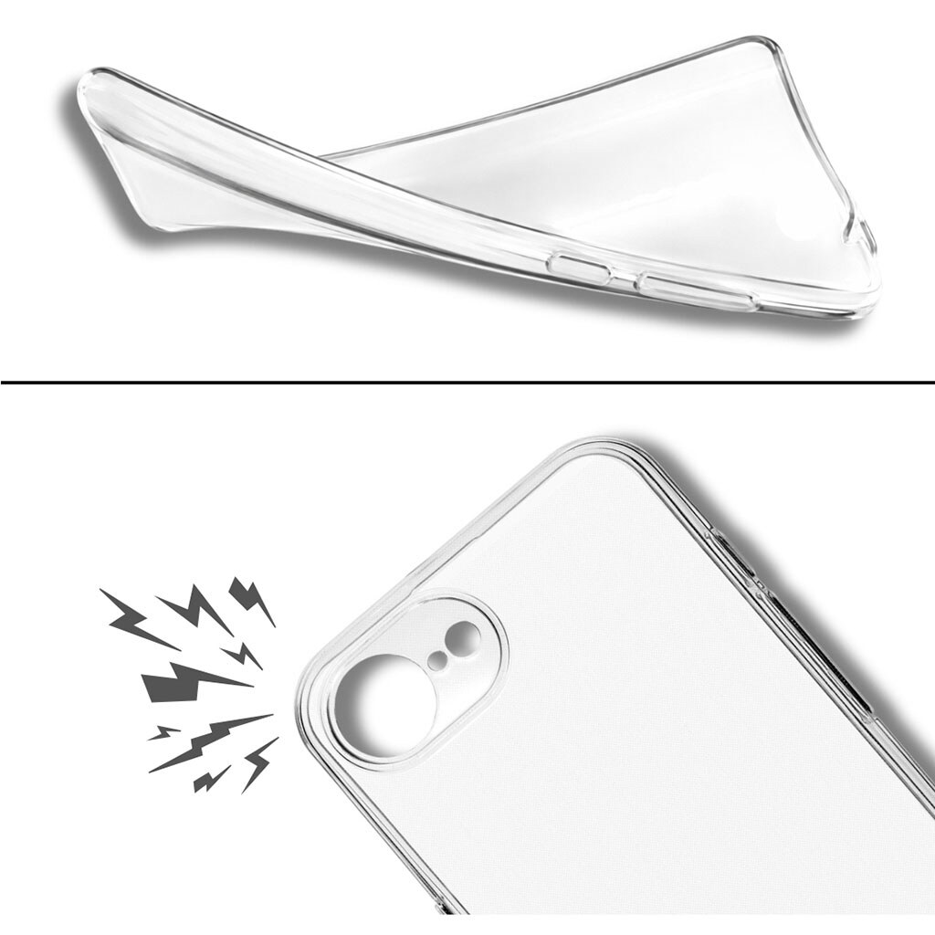 Чохол (накладка) Apple iPhone 17e, BeCover, Прозорий - № 3 Чохол (накладка) Apple iPhone 17e, BeCover, Прозорий - № 3