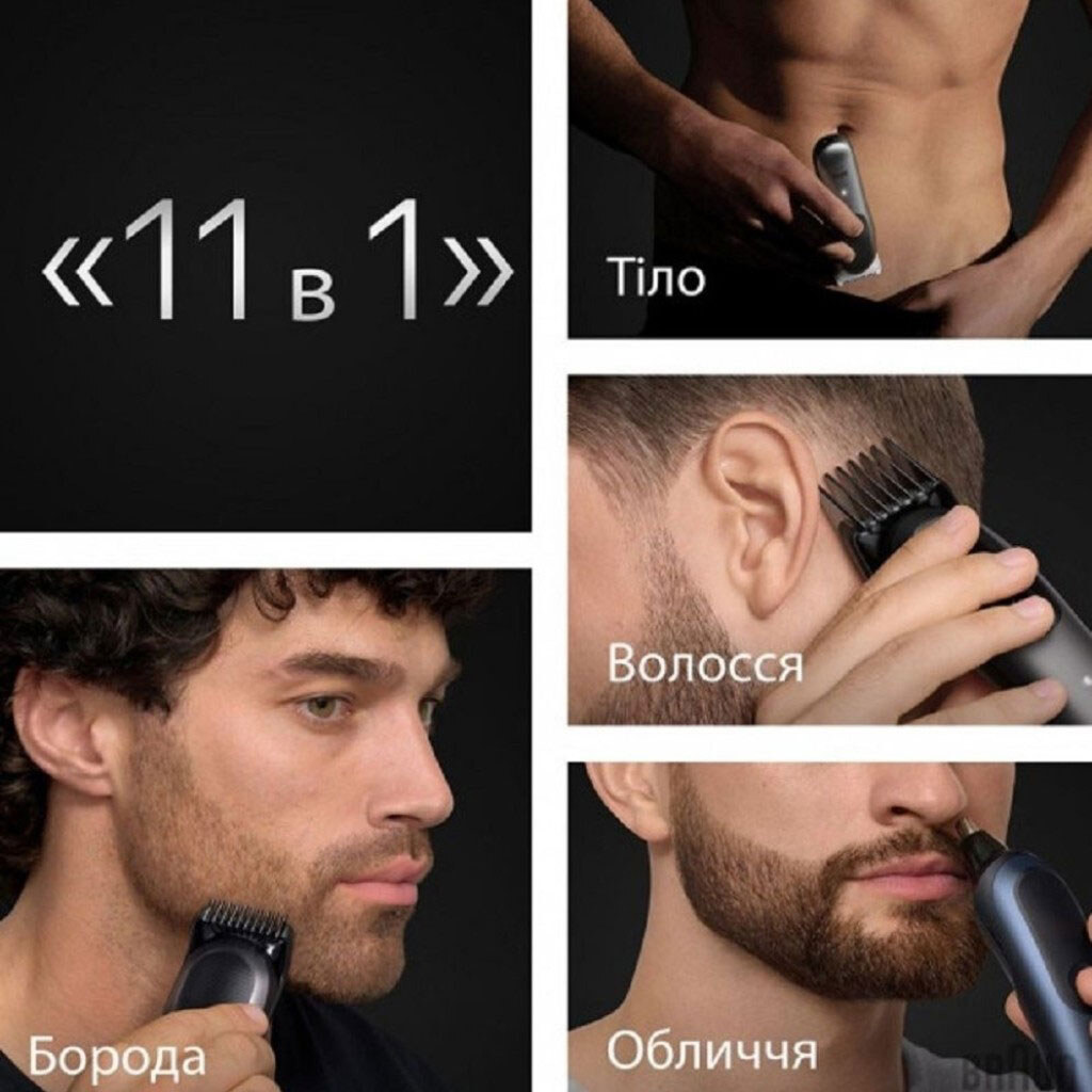 Тример Braun AIO 7540, Синій - № 2 Тример Braun AIO 7540, Синій - № 2