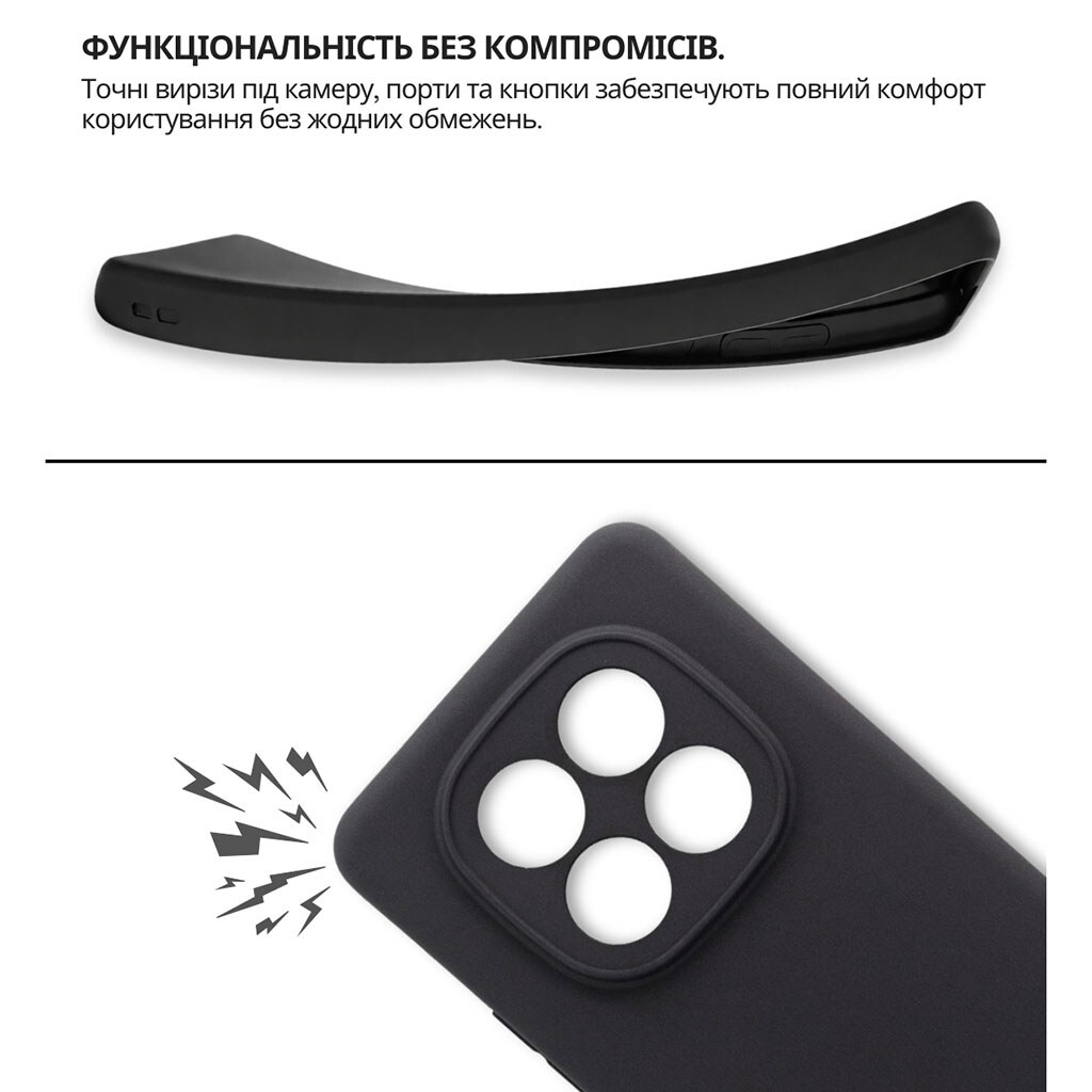 Чохол (накладка) Xiaomi Redmi Note 15 Pro 5G, BeCover, Чорний - № 6 Чохол (накладка) Xiaomi Redmi Note 15 Pro 5G, BeCover, Чорний - № 6