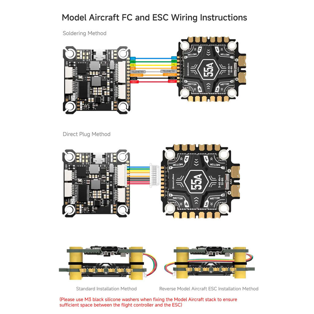 Полетный стек FPV SpeedyBee F405 V5 OX32 55A FCESC Stack - № 5 Полетный стек FPV SpeedyBee F405 V5 OX32 55A FCESC Stack - № 5