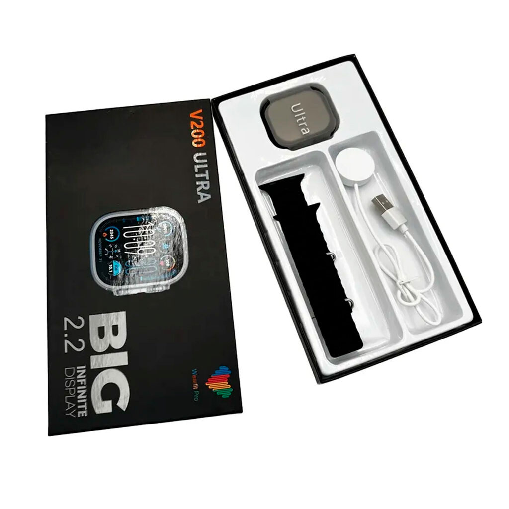 Умные часы BIG V200 Ultra, Черный - № 5 Умные часы BIG V200 Ultra, Черный - № 5