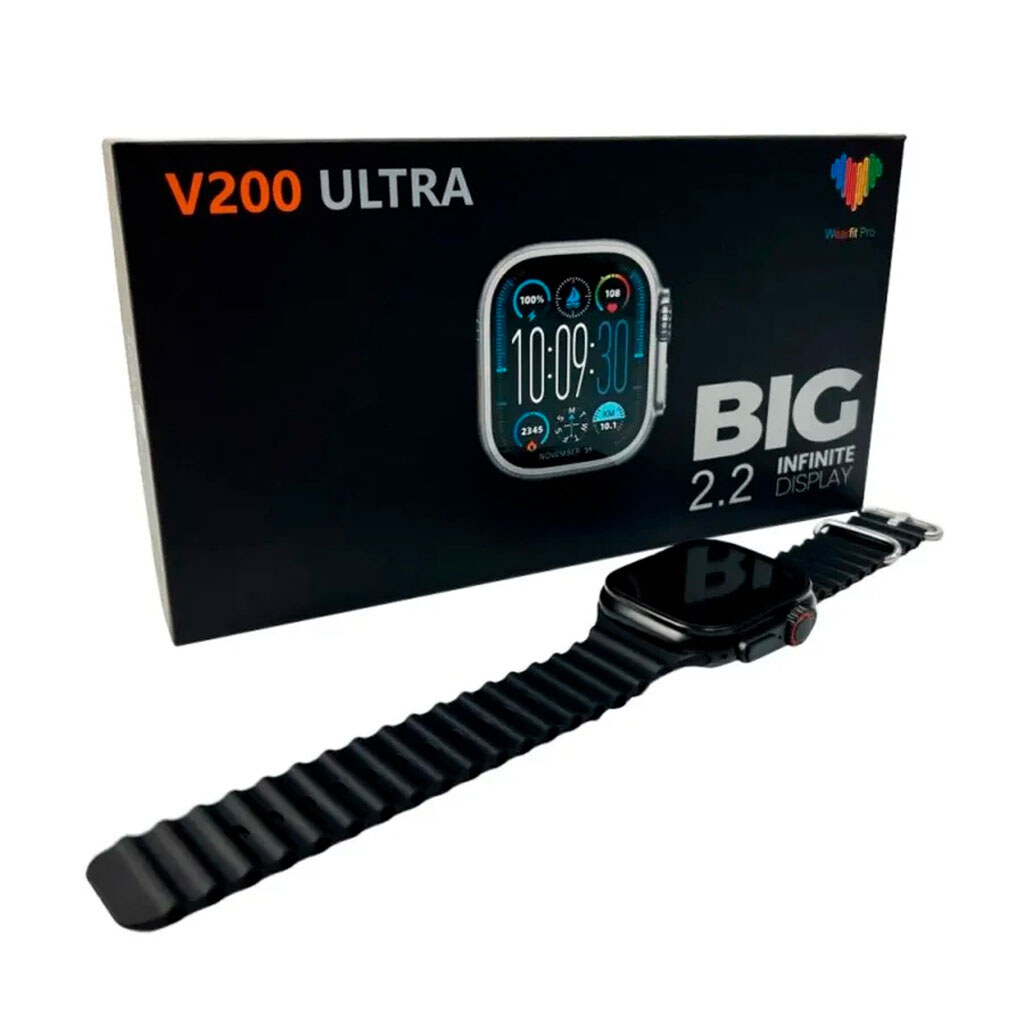 Умные часы BIG V200 Ultra, Черный - № 6 Умные часы BIG V200 Ultra, Черный - № 6