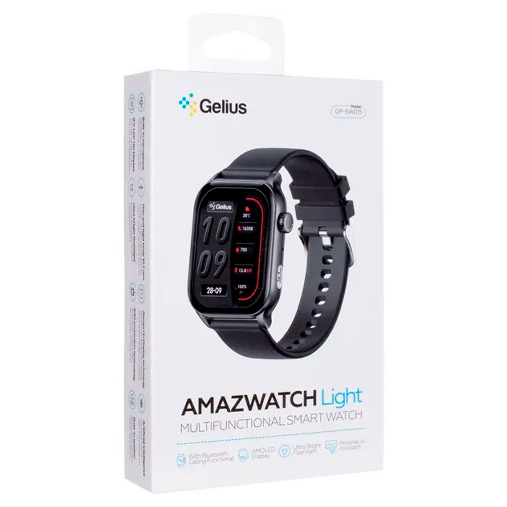 Умные часы Gelius GP-SW015 Amazwatch Light, Черный - № 6 Умные часы Gelius GP-SW015 Amazwatch Light, Черный - № 6