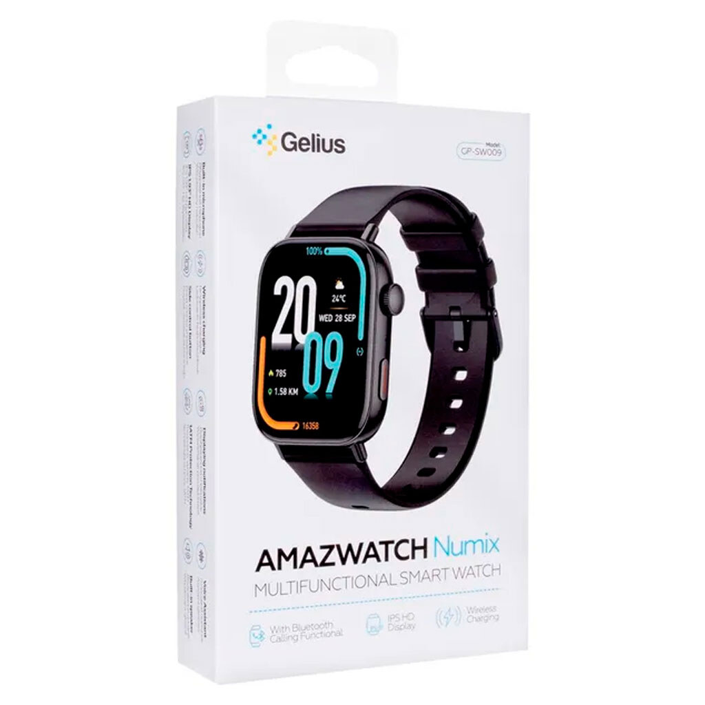 Умные часы Gelius GP-SW009 Amazwatch Numix, Черный - № 7 Умные часы Gelius GP-SW009 Amazwatch Numix, Черный - № 7
