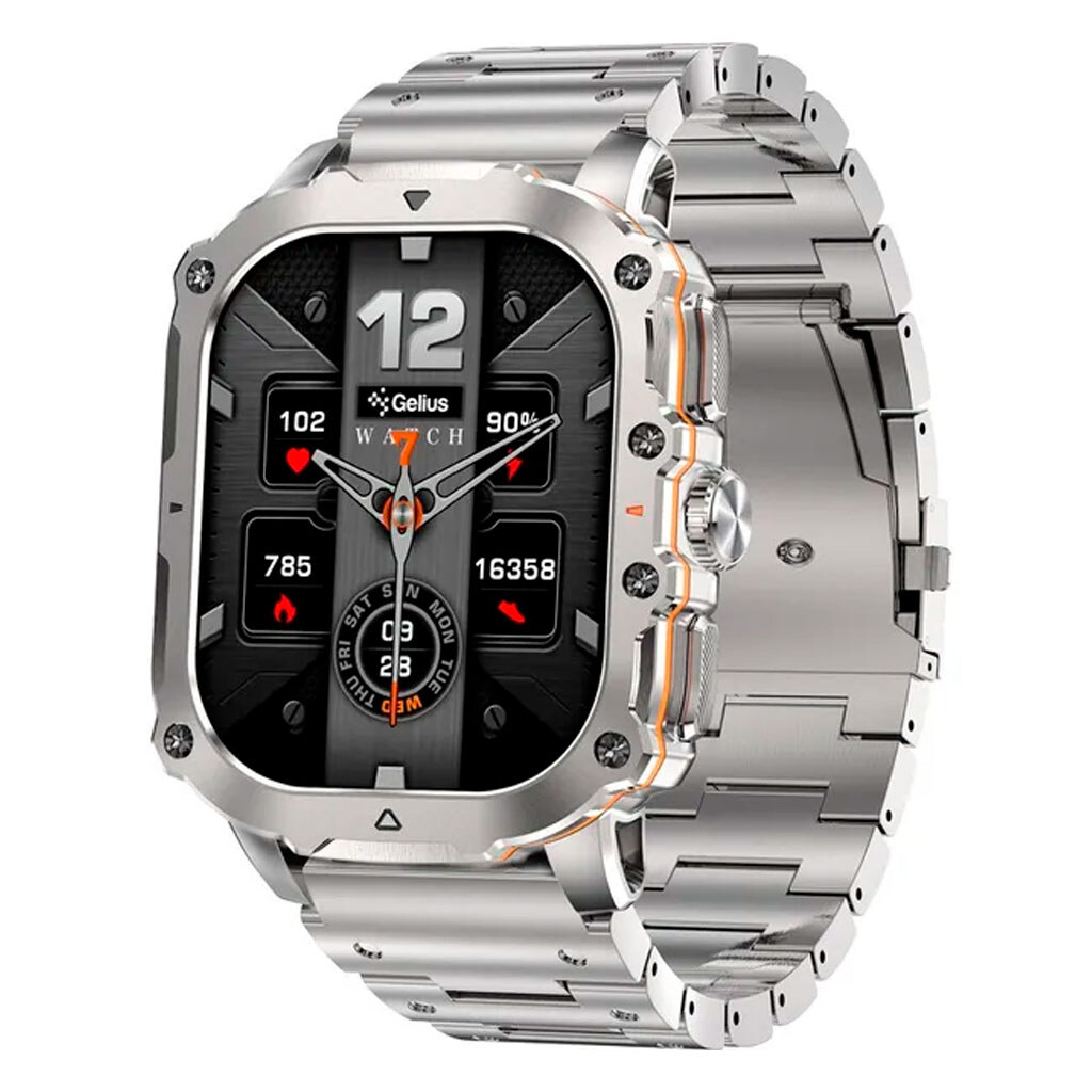 Умные часы Gelius GP-SW016 Tactical Heavy, Серебряный - № 1 Умные часы Gelius GP-SW016 Tactical Heavy, Серебряный - № 1
