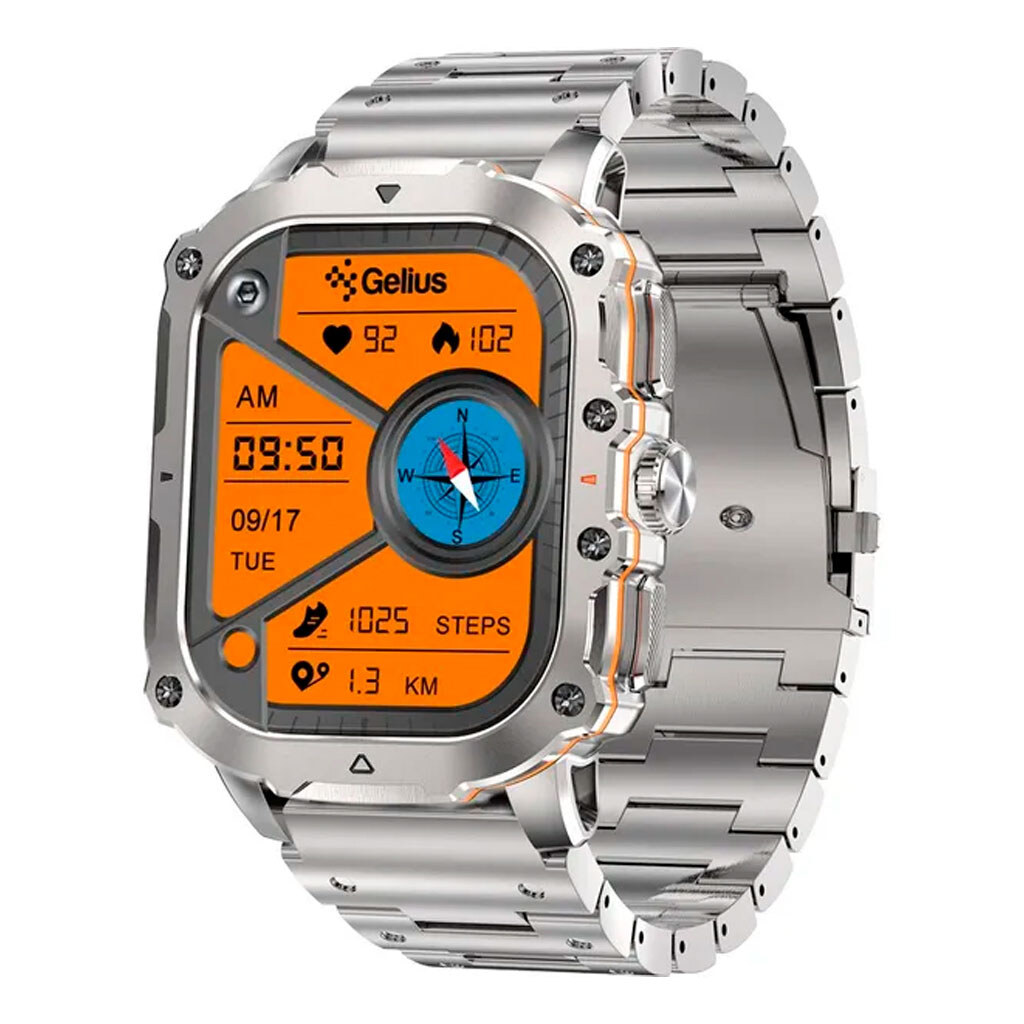 Умные часы Gelius GP-SW016 Tactical Heavy, Серебряный - № 2 Умные часы Gelius GP-SW016 Tactical Heavy, Серебряный - № 2