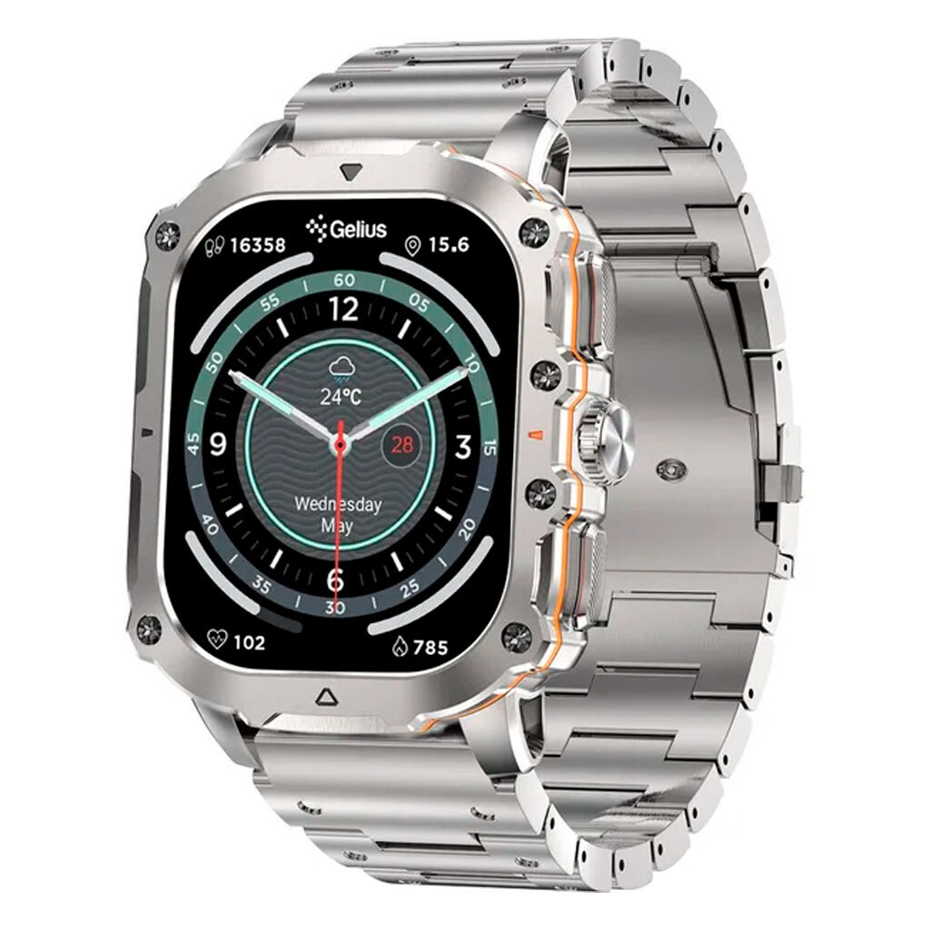 Умные часы Gelius GP-SW016 Tactical Heavy, Серебряный - № 3 Умные часы Gelius GP-SW016 Tactical Heavy, Серебряный - № 3