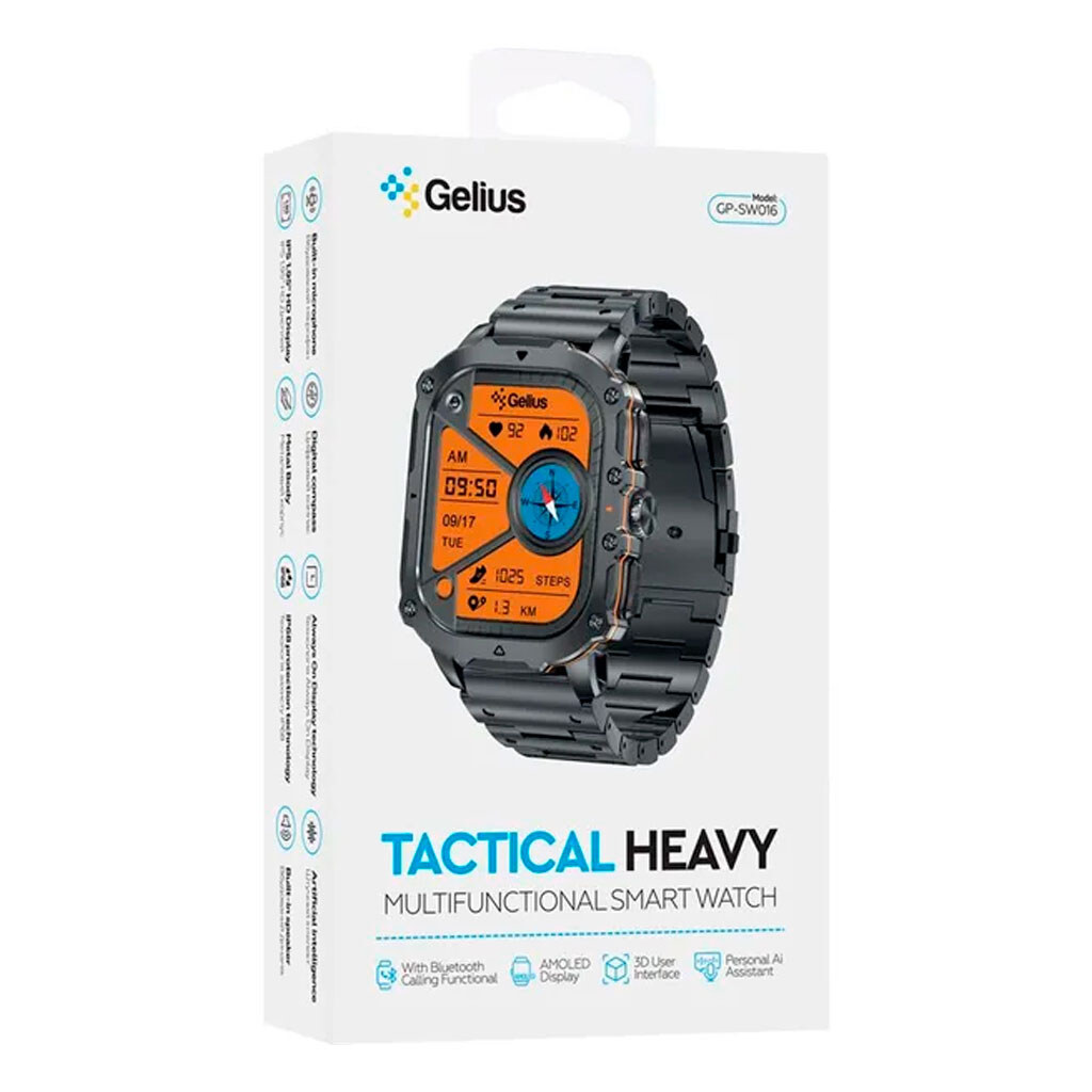 Умные часы Gelius GP-SW016 Tactical Heavy, Серебряный - № 7 Умные часы Gelius GP-SW016 Tactical Heavy, Серебряный - № 7