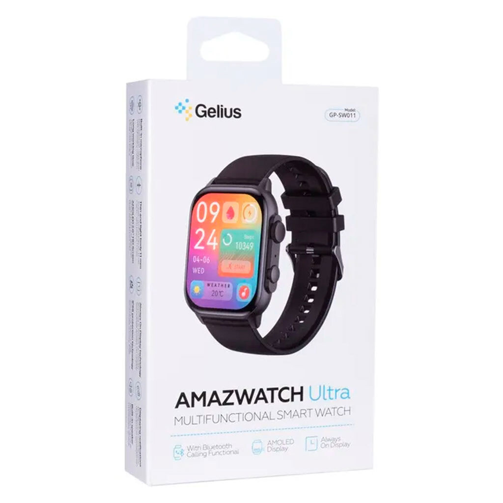 Умные часы Gelius GP-SW011 Amazwatch Ultra, Черный - № 5 Умные часы Gelius GP-SW011 Amazwatch Ultra, Черный - № 5