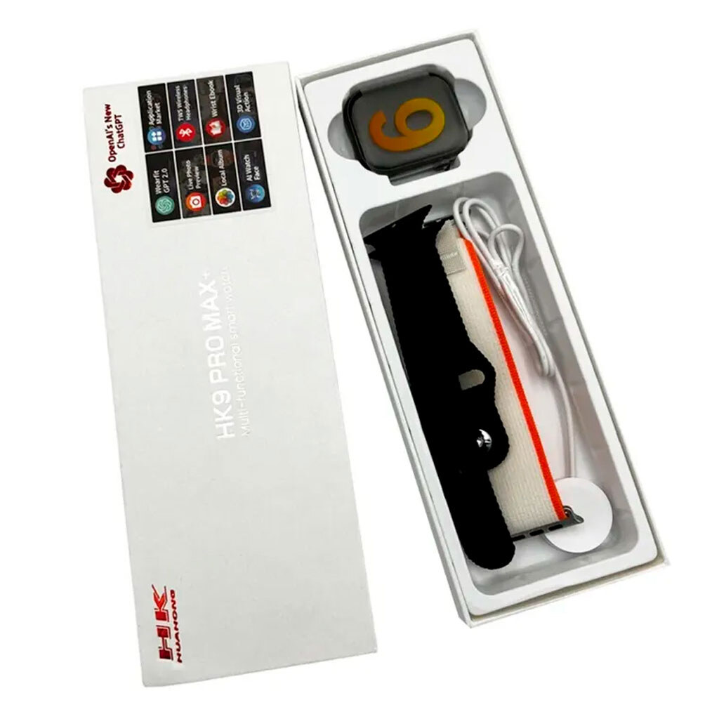 Умные часы HK 9 Pro Max Plus, Черный - № 5 Умные часы HK 9 Pro Max Plus, Черный - № 5