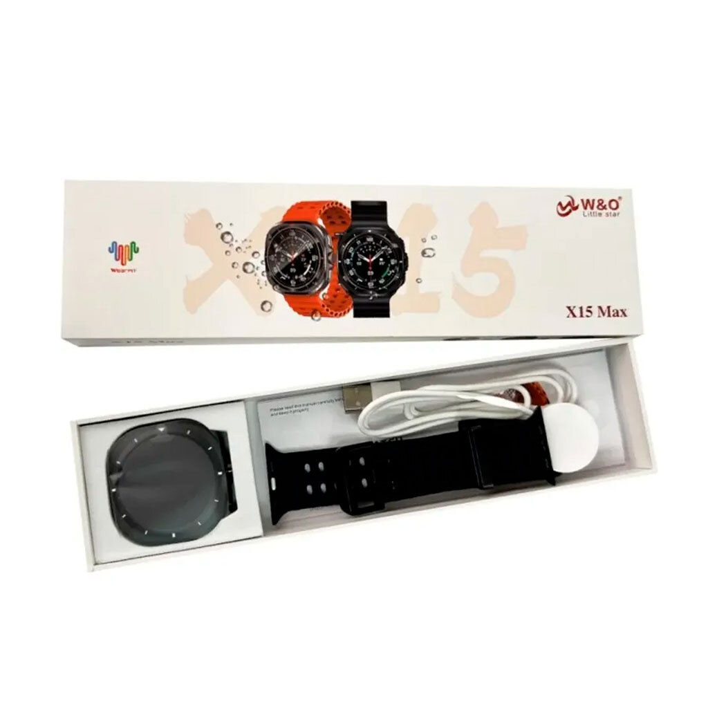 Умные часы W&O X15 Max, Черный - № 5 Умные часы W&O X15 Max, Черный - № 5