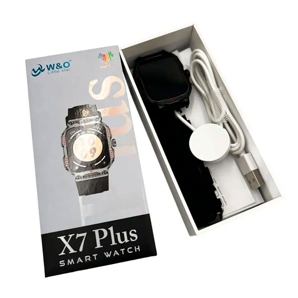 Умные часы W&O X7 Plus, Черный - № 6 Умные часы W&O X7 Plus, Черный - № 6