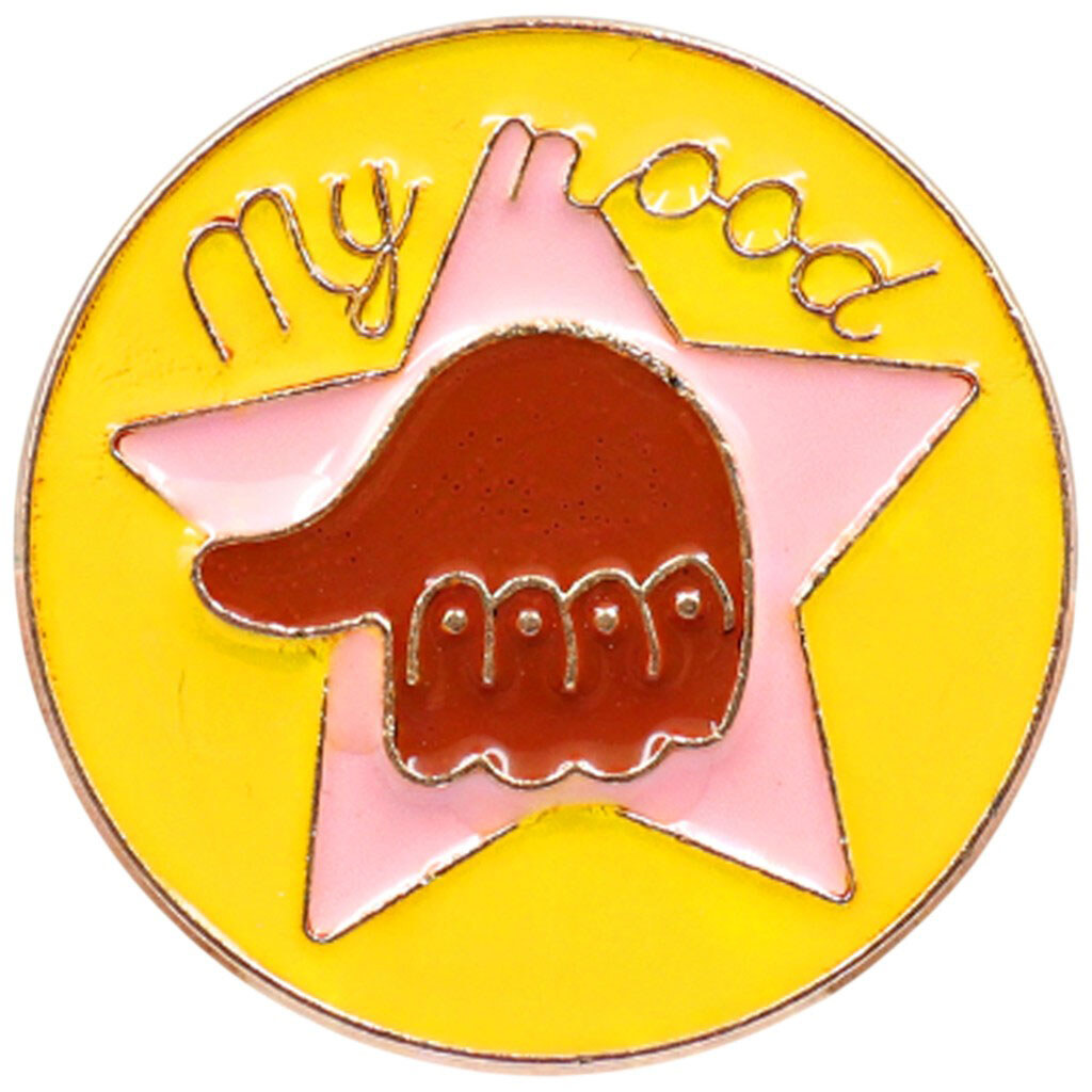 Значок на металлический рюкзак "My mood", Craft Time - № 1 Значок на металлический рюкзак "My mood", Craft Time - № 1