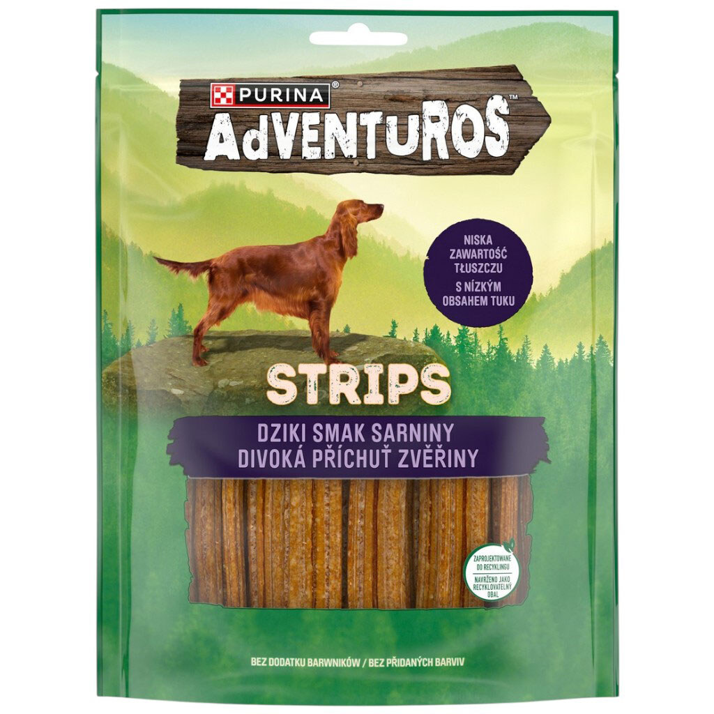 Лакомство для собак Purina Adventuros Strips Оленина, 90 г - № 1 Лакомство для собак Purina Adventuros Strips Оленина, 90 г - № 1