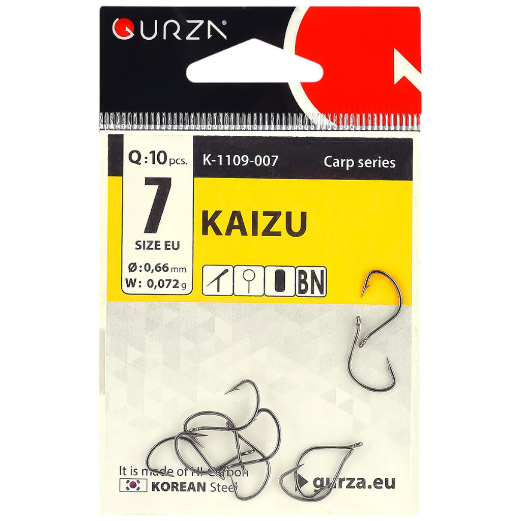 Набір гачків Gurza KAIZU BN, №7 - № 1 Набір гачків Gurza KAIZU BN, №7 - № 1