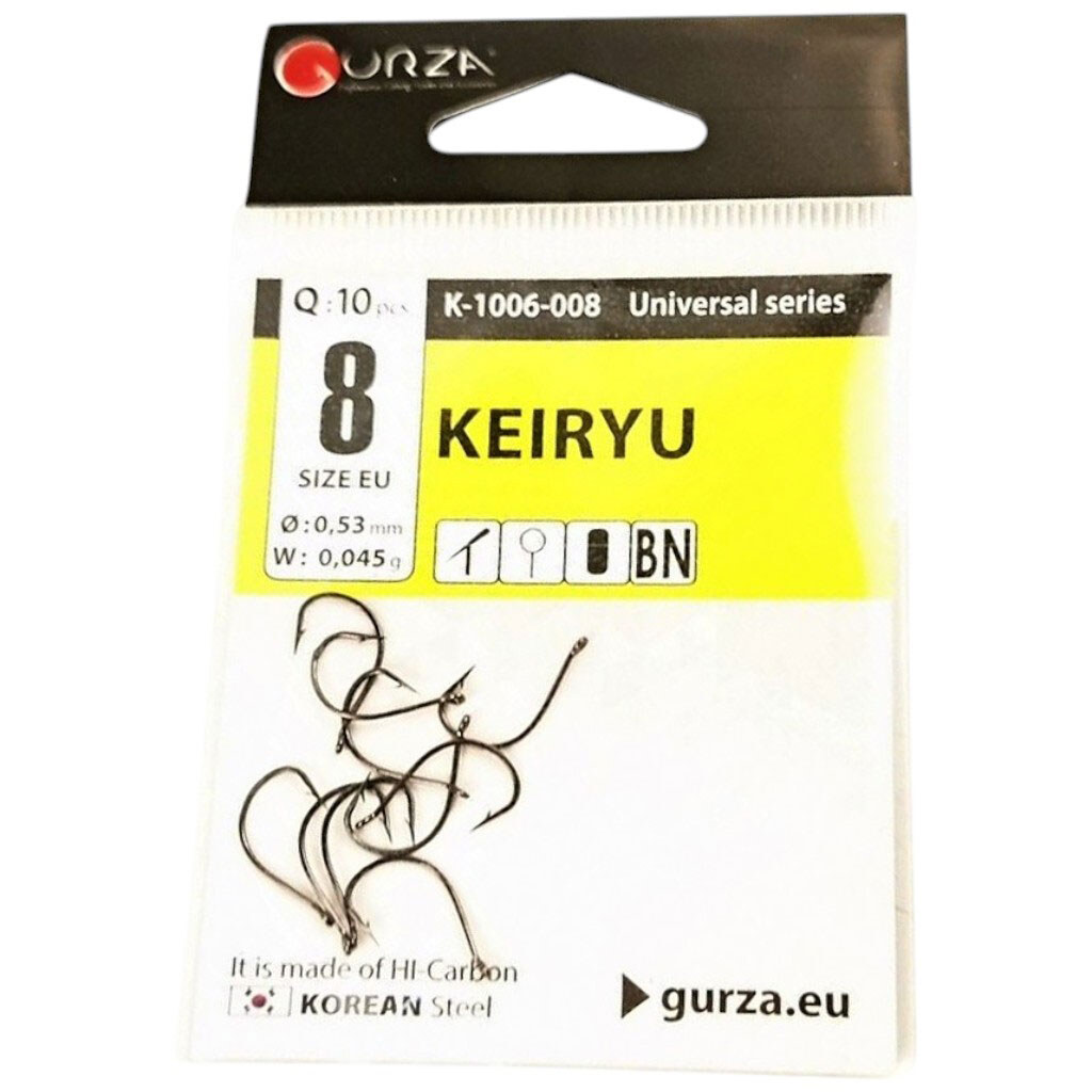 Набор крючков Gurza KEIRYU BN, №8 - № 1 Набор крючков Gurza KEIRYU BN, №8 - № 1