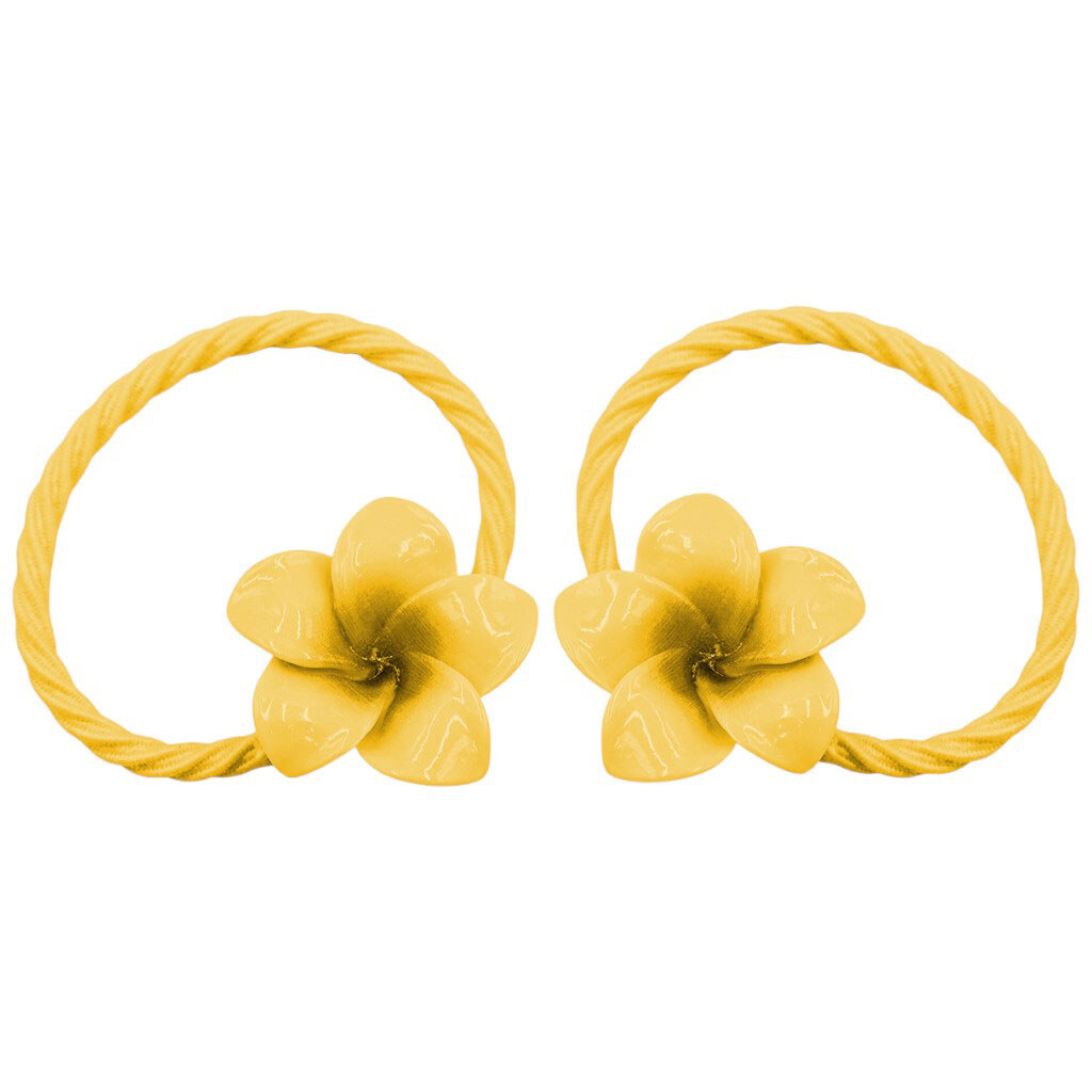 Набір резинок для волосся з декором "Квіти" - № 2 Набір резинок для волосся з декором "Квіти" - № 2