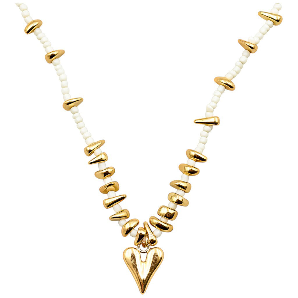 Ожерелье на шею женское с подвеской "Сердце" - № 1 Ожерелье на шею женское с подвеской "Сердце" - № 1