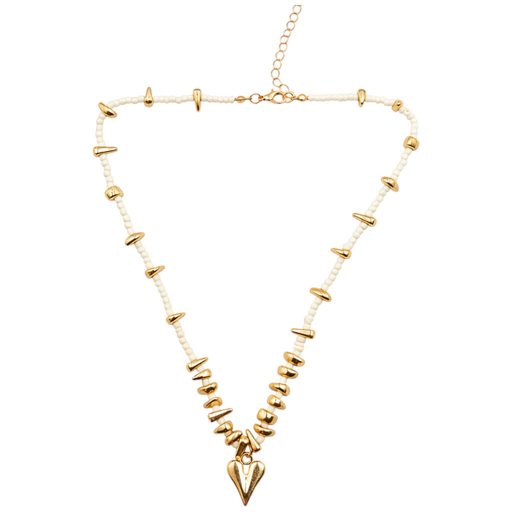 Ожерелье на шею женское с подвеской "Сердце" - № 2 Ожерелье на шею женское с подвеской "Сердце" - № 2