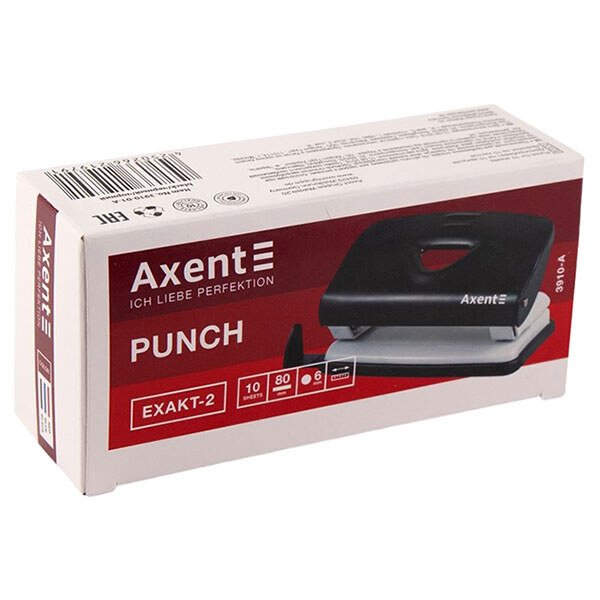 Дырокол "Exakt-2" металлический, 10 листов, Axent - № 5 Дырокол "Exakt-2" металлический, 10 листов, Axent - № 5
