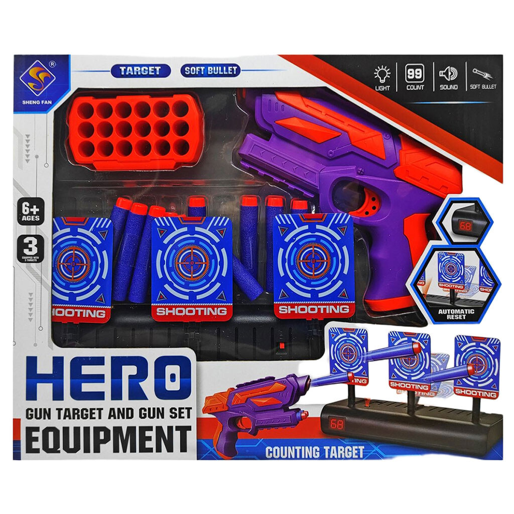 Игровой набор с бластером "Тир", Sheng fan - № 1 Игровой набор с бластером "Тир", Sheng fan - № 1