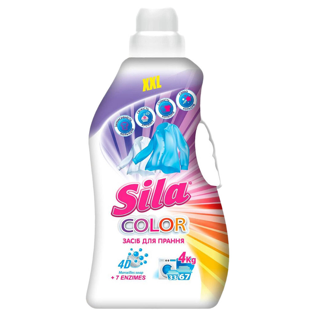 Засіб для прання "Sila" Color, 4л - № 1 Засіб для прання "Sila" Color, 4л - № 1