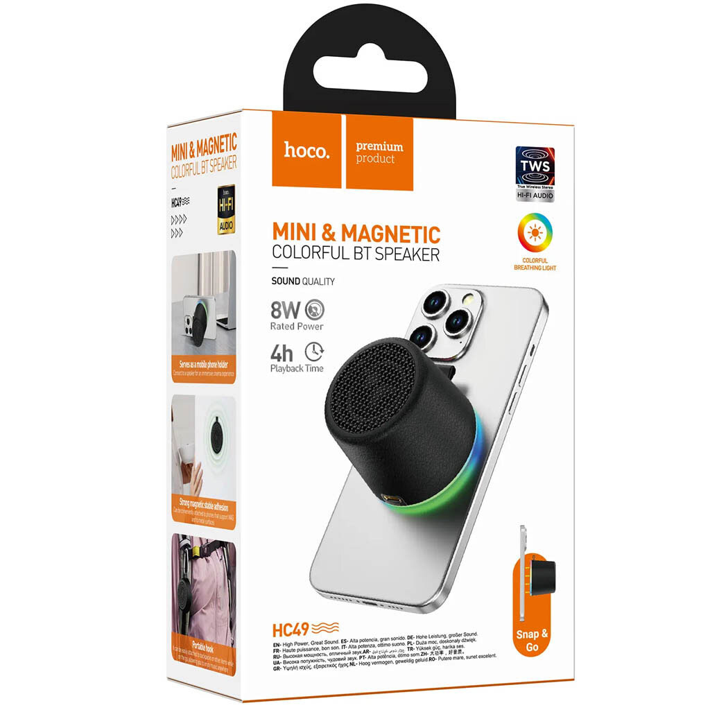 Портативная колонка Hoco HC49 Shine, Черный - № 4 Портативная колонка Hoco HC49 Shine, Черный - № 4