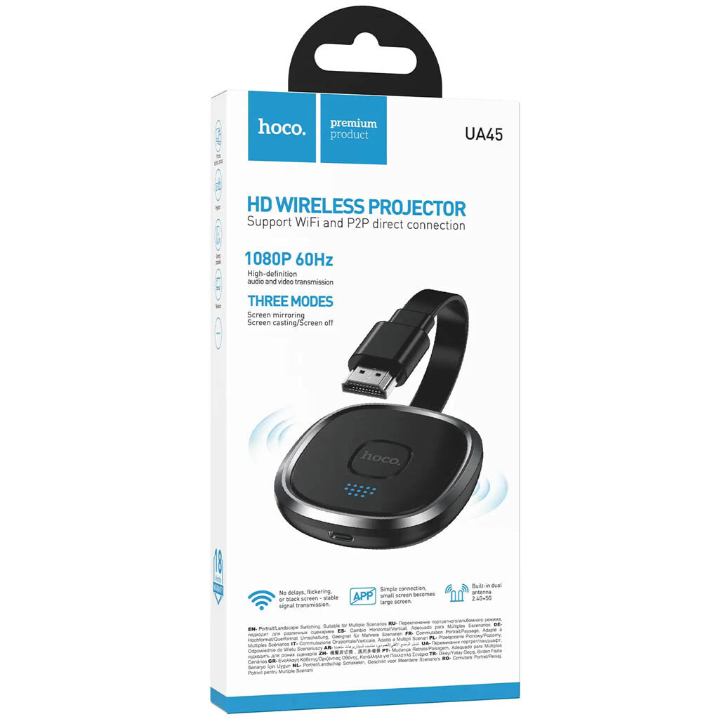 Адаптер Hoco UA45, Чорний - № 6 Адаптер Hoco UA45, Чорний - № 6