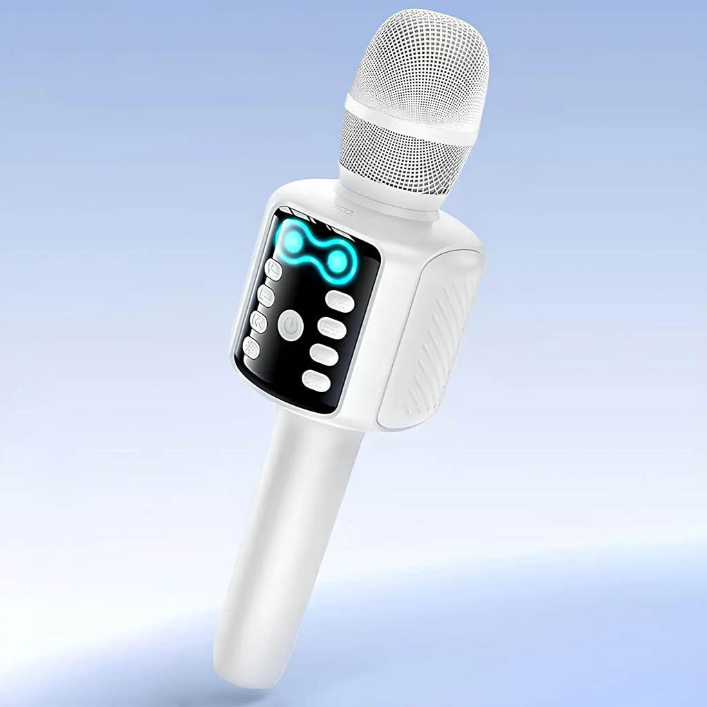 Мікрофон-колонка Hoco L24 Shine, Білий - № 2 Мікрофон-колонка Hoco L24 Shine, Білий - № 2