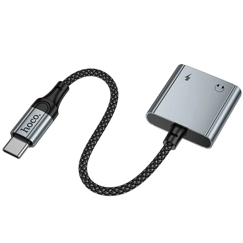 Переходник Hoco UPA34, Type-C, 3.5 мм., Серый - № 3 Переходник Hoco UPA34, Type-C, 3.5 мм., Серый - № 3