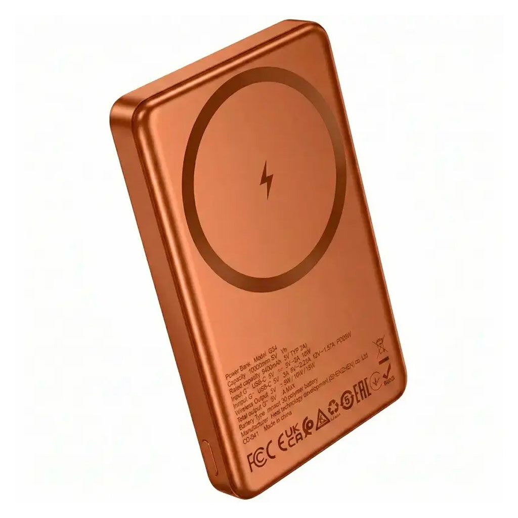 Портативная батарея (Power Bank) Hoco Q34 Clever, 10000 mAh, Оранжевый - № 2 Портативная батарея (Power Bank) Hoco Q34 Clever, 10000 mAh, Оранжевый - № 2