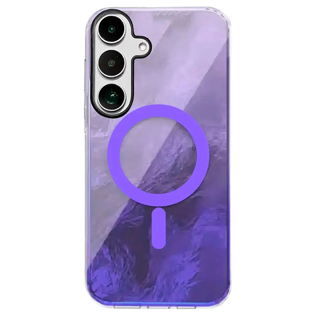 Чехол (накладка) Samsung Galaxy S26 Edge / Galaxy S26 Plus, Shiny Mountain, MagSafe, Фиолетовый - № 1 Чехол (накладка) Samsung Galaxy S26 Edge / Galaxy S26 Plus, Shiny Mountain, MagSafe, Фиолетовый - № 1