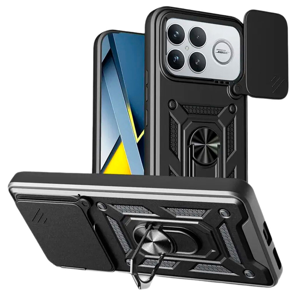 Чехол (накладка) Xiaomi Poco F8 Ultra, Armor Guard Shield, Черный - № 1 Чехол (накладка) Xiaomi Poco F8 Ultra, Armor Guard Shield, Черный - № 1