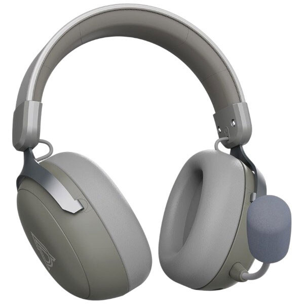 Bluetooth-гарнітура Ajazz AHM08 MAX 3-Mode, З мікрофоном, Стерео, Сірий - № 3 Bluetooth-гарнітура Ajazz AHM08 MAX 3-Mode, З мікрофоном, Стерео, Сірий - № 3