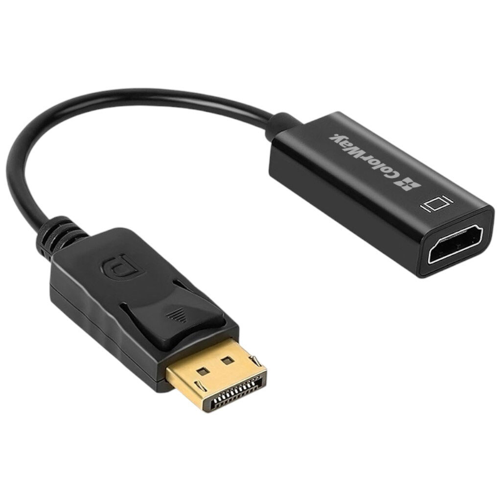 Кабель Colorway CW-AD-DPHD, DisplayPort, HDMI, 0.07 м., Черный - № 1 Кабель Colorway CW-AD-DPHD, DisplayPort, HDMI, 0.07 м., Черный - № 1
