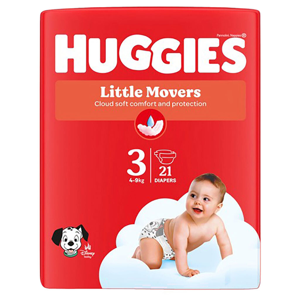 Детские подгузники Huggies "Little Movers", 3", 4-9 кг, 21 шт./пач., Huggies - № 1 Детские подгузники Huggies "Little Movers", 3", 4-9 кг, 21 шт./пач., Huggies - № 1
