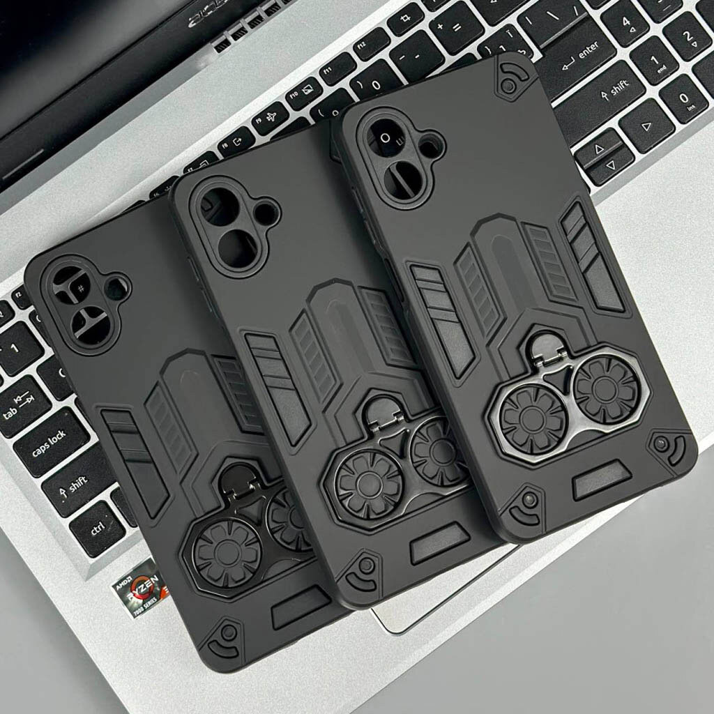 Чехол (накладка) Xiaomi Poco C85 / Redmi 15C, Armor Shield Ring Holder, Черный - № 5 Чехол (накладка) Xiaomi Poco C85 / Redmi 15C, Armor Shield Ring Holder, Черный - № 5
