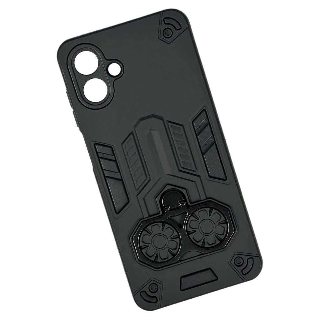 Чехол (накладка) Xiaomi Redmi Note 15 Pro, Armor Shield Ring Holder, Черный - № 1 Чехол (накладка) Xiaomi Redmi Note 15 Pro, Armor Shield Ring Holder, Черный - № 1