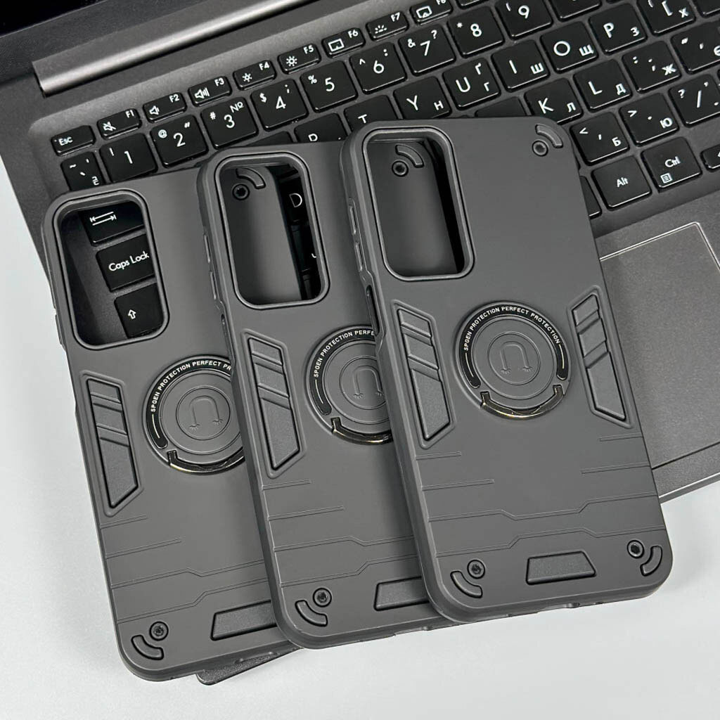 Чехол (накладка) Xiaomi Redmi Note 11 / Redmi Note 11S, Armored Round Ring, MagSafe, Черный - № 5 Чехол (накладка) Xiaomi Redmi Note 11 / Redmi Note 11S, Armored Round Ring, MagSafe, Черный - № 5