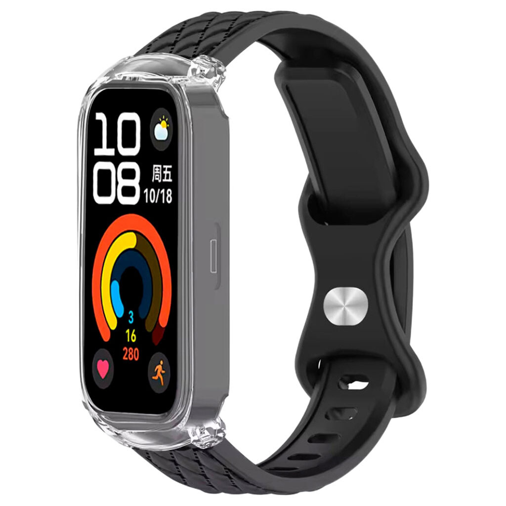 Ремешок Xiaomi Smart Band 9 Active, Rhombus Strap, Черный - № 1 Ремешок Xiaomi Smart Band 9 Active, Rhombus Strap, Черный - № 1