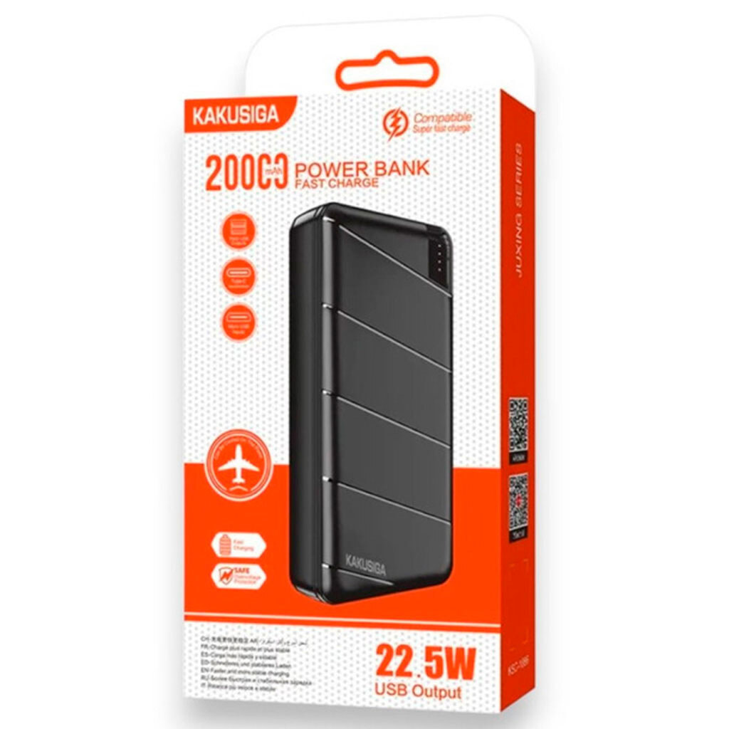 Портативная батарея (Power Bank) Kakusiga KSC-1086, 20000 mAh, Черный - № 3 Портативная батарея (Power Bank) Kakusiga KSC-1086, 20000 mAh, Черный - № 3
